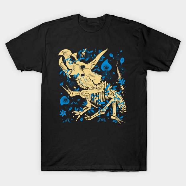 Jurassic Triceratops T-Shirt by fitasartwork